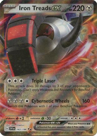 Iron Treads ex - 143/198 - SV01: Scarlet & Violet Base Set #143