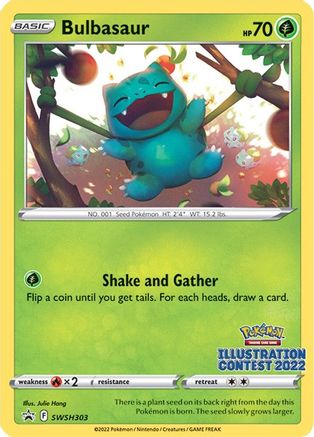 Bulbasaur (Illustration Contest 2022) - SWSH: Sword & Shield Promo Cards #SWSH303