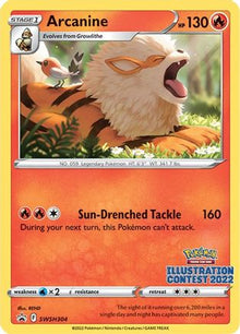 Arcanine (Illustration Contest 2022) - SWSH: Sword & Shield Promo Cards #SWSH304