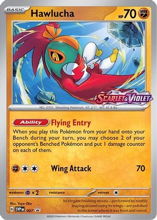 Hawlucha - 007 (Prerelease) - SV: Scarlet & Violet Promo Cards #007