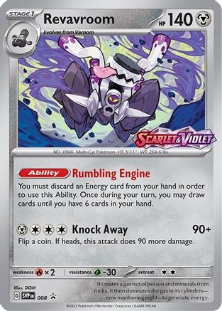 Revavroom - 008 (Prerelease) - SV: Scarlet & Violet Promo Cards #008