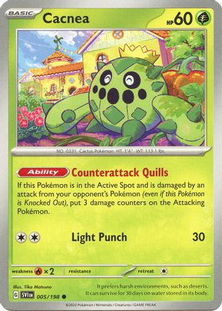 Cacnea - 005/198 - SV01: Scarlet & Violet Base Set #005