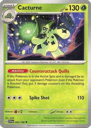 Cacturne - 006/198 - SV01: Scarlet & Violet Base Set #006