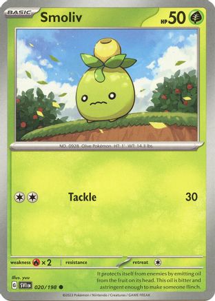 Smoliv - 020/198 - SV01: Scarlet & Violet Base Set #020