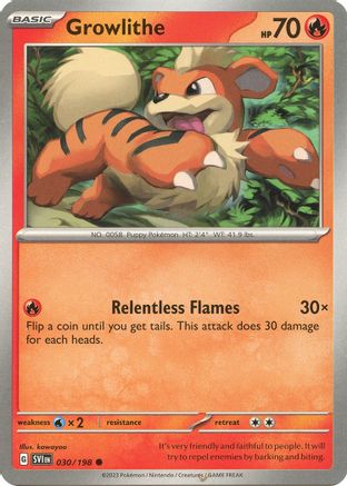 Growlithe - 030/198 - SV01: Scarlet & Violet Base Set #030