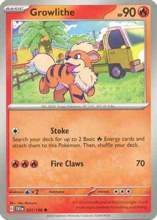 Growlithe - 031/198 - SV01: Scarlet & Violet Base Set #031