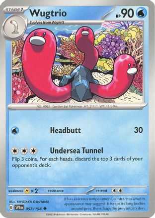 Wugtrio - SV01: Scarlet & Violet Base Set #057