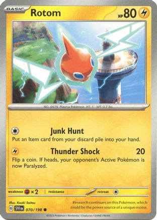 Rotom - 070/198 - SV01: Scarlet & Violet Base Set #070