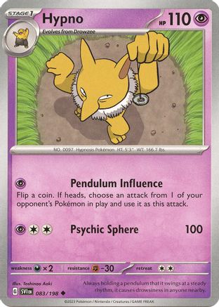 Hypno - SV01: Scarlet & Violet Base Set #083