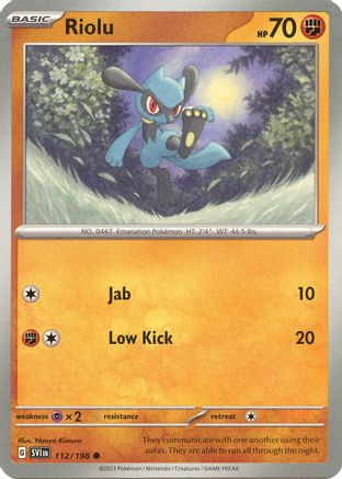 Riolu - 112/198 - SV01: Scarlet & Violet Base Set #112
