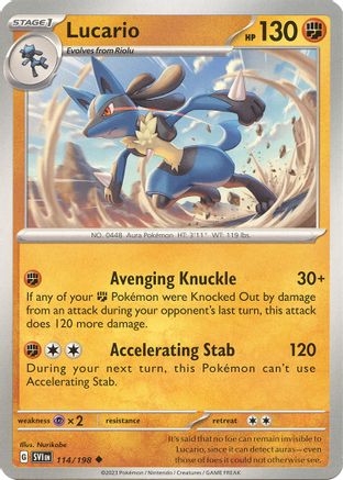 Lucario - 114/198 - SV01: Scarlet & Violet Base Set #114