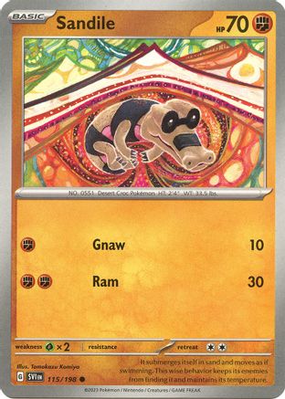 Sandile - 115/198 - SV01: Scarlet & Violet Base Set #115