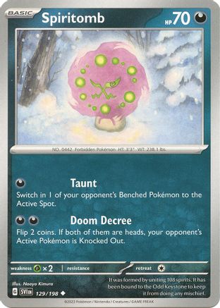 Spiritomb - SV01: Scarlet & Violet Base Set #129