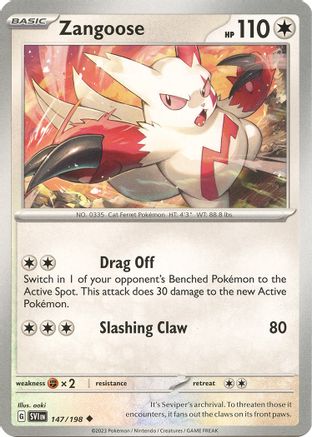 Zangoose - 147/198 - SV01: Scarlet & Violet Base Set #147