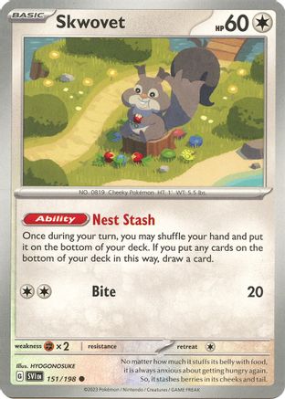 Skwovet - 151/198 - SV01: Scarlet & Violet Base Set #151
