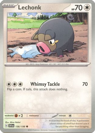 Lechonk - 156/198 - SV01: Scarlet & Violet Base Set #156