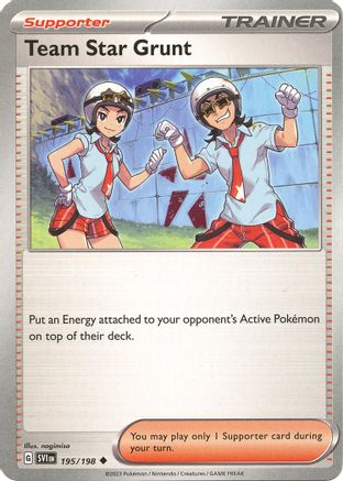 Team Star Grunt - 195/198 - SV01: Scarlet & Violet Base Set #195