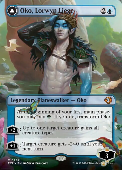 Oko, Lorwyn Liege // Oko, Shadowmoor Scion - (ecl-287) - Lightly Played (*Foil )