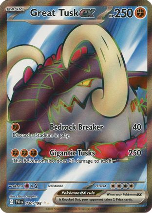 Great Tusk ex - 230/198 - SV01: Scarlet & Violet Base Set #230