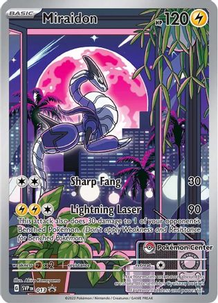 Miraidon - 013 (Pokemon Center Exclusive) - SV: Scarlet & Violet Promo Cards #013