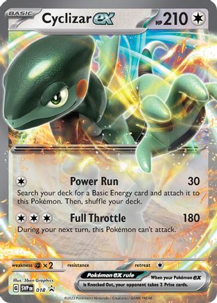 Cyclizar ex - 018 - SV: Scarlet & Violet Promo Cards #018