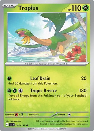 Tropius - 007/193 - SV02: Paldea Evolved #007
