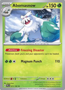 Abomasnow - SV02: Paldea Evolved #011