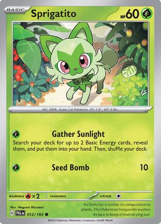Sprigatito - 012/193 - SV02: Paldea Evolved #012