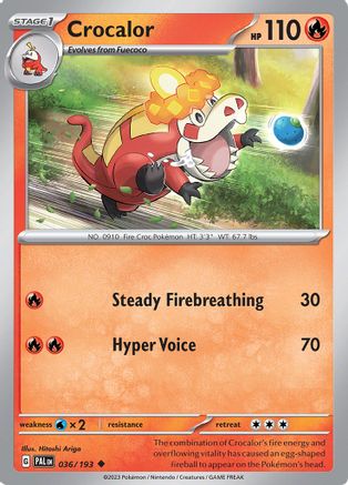 Crocalor - 036/193 - SV02: Paldea Evolved #036
