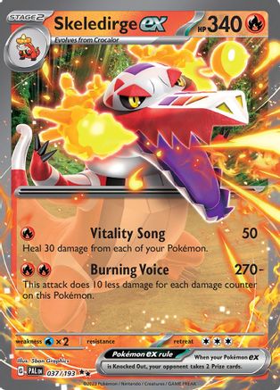 Skeledirge ex - 037/193 - SV02: Paldea Evolved #037