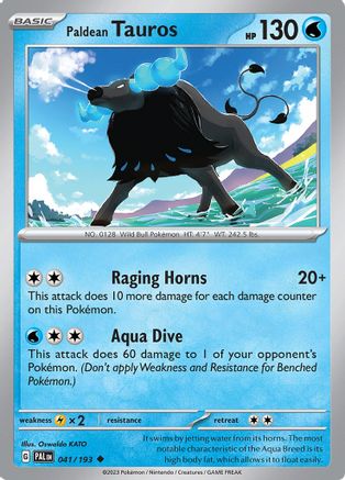 Paldean Tauros - 041/193 - SV02: Paldea Evolved #041