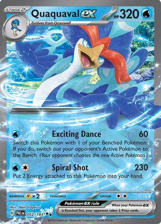Quaquaval ex - 052/193 - SV02: Paldea Evolved #052