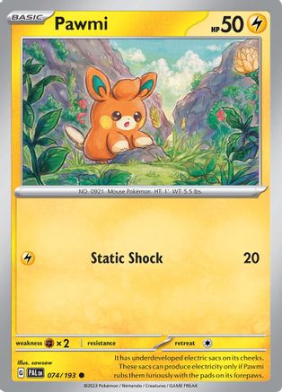 Pawmi - SV02: Paldea Evolved #074