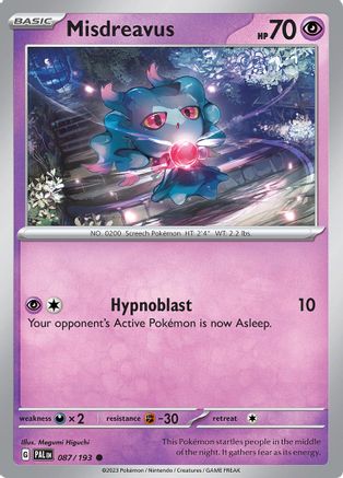 Misdreavus - SV02: Paldea Evolved #087