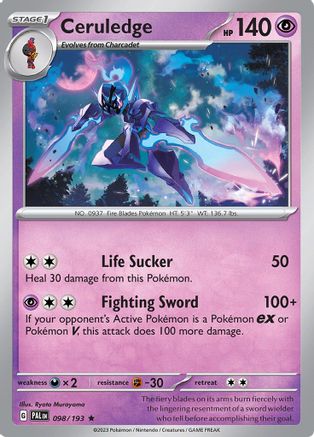 Ceruledge - SV02: Paldea Evolved #098