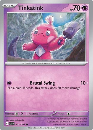Tinkatink - 102/193 - SV02: Paldea Evolved #102