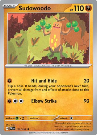 Sudowoodo - SV02: Paldea Evolved #109