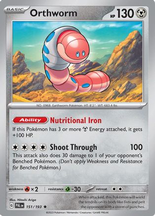 Orthworm - SV02: Paldea Evolved #151