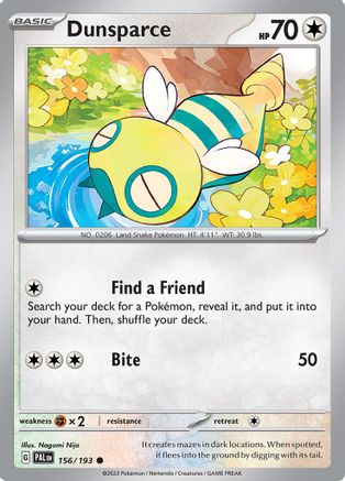 Dunsparce - SV02: Paldea Evolved #156