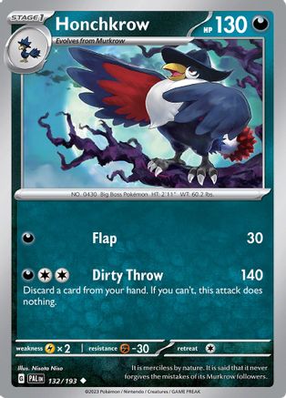 Honchkrow - SV02: Paldea Evolved #132