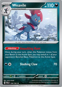 Weavile - SV02: Paldea Evolved #134