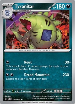 Tyranitar - 135/193 - SV02: Paldea Evolved #135