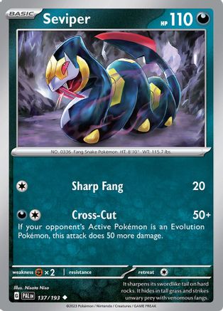 Seviper - SV02: Paldea Evolved #137