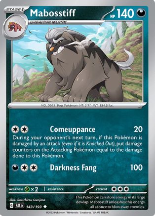Mabosstiff - SV02: Paldea Evolved #143