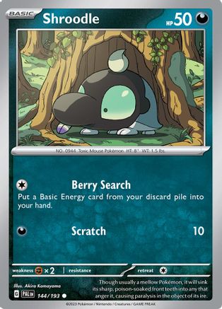 Shroodle - 144/193 - SV02: Paldea Evolved #144