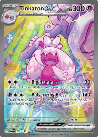 Tinkaton ex - 262/193 - SV02: Paldea Evolved #262
