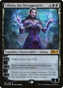 Liliana, the Necromancer - (m19 Core Set 2019-291)