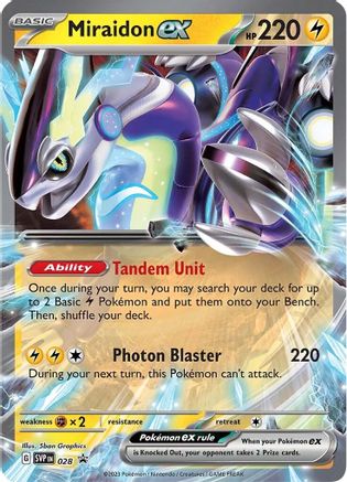 Miraidon ex - 028 - SV: Scarlet & Violet Promo Cards #028