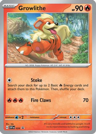 Growlithe - 024 - SV: Scarlet & Violet Promo Cards #024