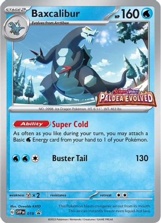 Baxcalibur - 019 (Prerelease) - SV: Scarlet & Violet Promo Cards #019